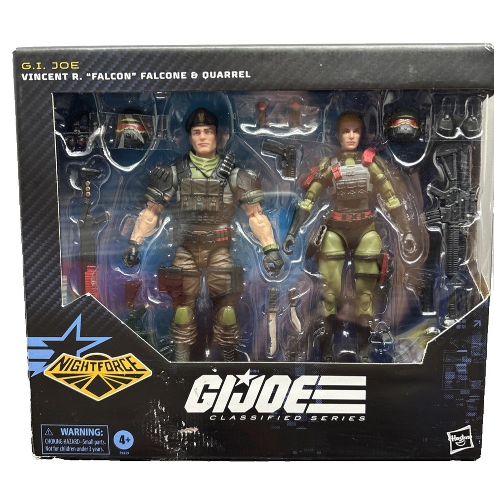 G.I. Joe Classified Series #138 Night Force Vincent R Falcon Falcone‎ & Quarrel